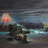 Jellyfish on the Moon. Text Fabienne Gambrelle, ilustracije Anaïs Tondeur i Gabriel Grandry
