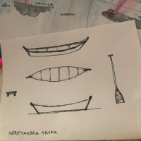 Radne skice Armine Pilav, Korčula, lipanj 2020