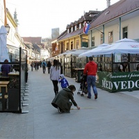 Prisvajanje grada: turizam, "Mjerenje", 2015. Foto: Roko Crnić