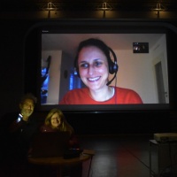 Tanja Deman, Sani Sardelić i Darko Fritz u razgovoru poslije projekcije